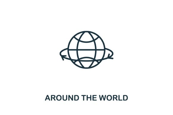 Around the World Icon from Airport Colle: Design Simplicity with Global Reach