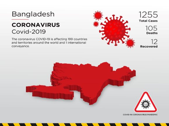 Bangladesh Affected Country 3D Map: A Visual Tool for Understanding the Pandemic