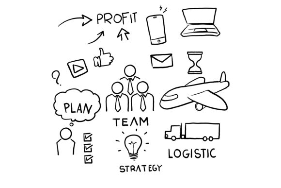 Boost Visual Communication with Doodle Business Doodle Sketch Set