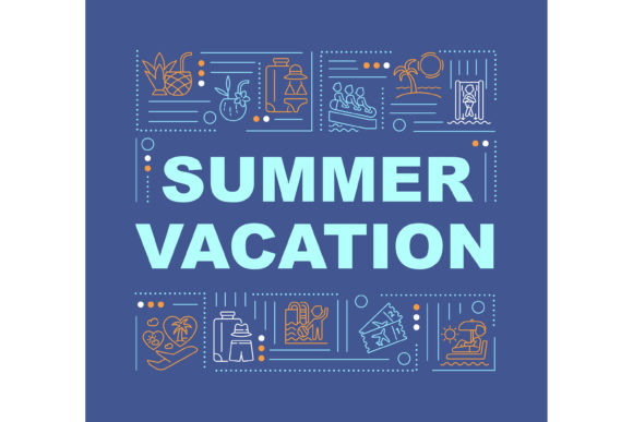 Creating Impactful Summer Vacation Word Concepts Banners for Modern Design Projects