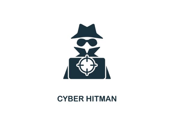 Cyber Hitman Icon: A Versatile Design Asset