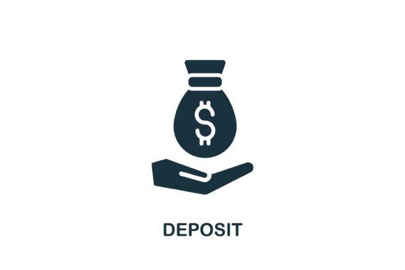 Deposit Icon: Simple Banking Graphics for Web and Design