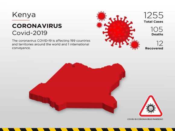 Kenya Affected Country 3D Map: A Smart Visual Tool for Pandemic Awareness