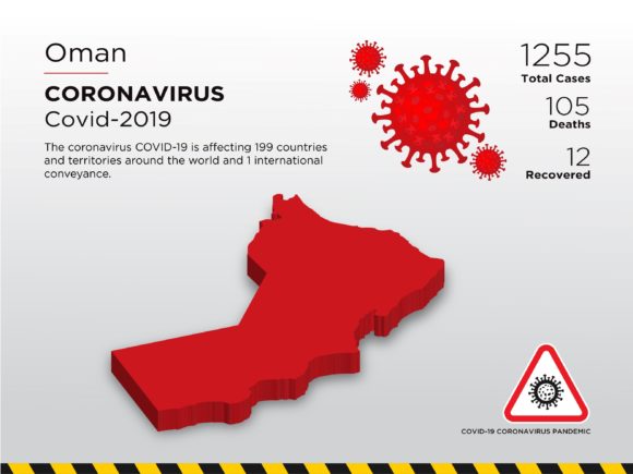 Oman Affected Country 3D Map: A Visual Tool for Global Pandemic Awareness