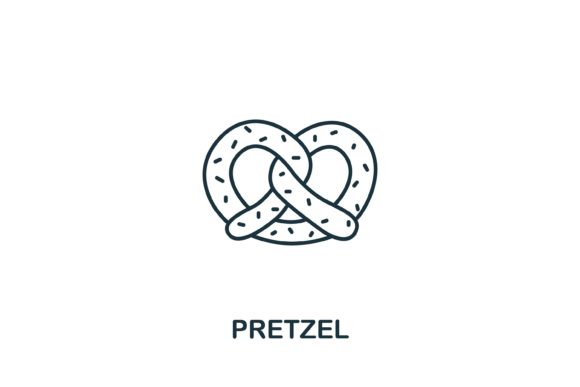Pretzel Icon from Bakery Collection: A Versatile Design Asset for Web and Print