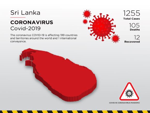 Sri Lanka Affected Country 3D Map: A Visual Tool for Understanding Pandemic Impact