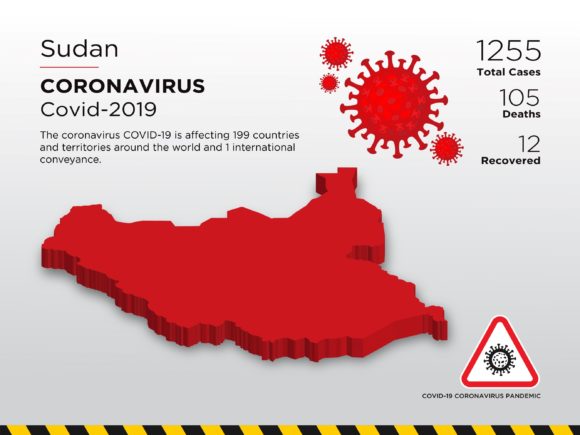 Sudan Affected Country 3D Map: A Visual Tool for Understanding the Pandemic